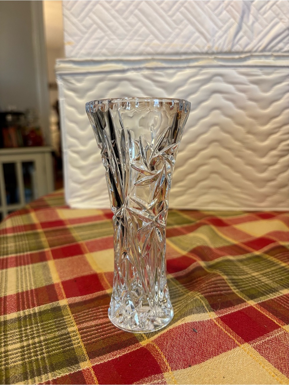 Lenox Cut Crystal Bud Vase in Clear Glass